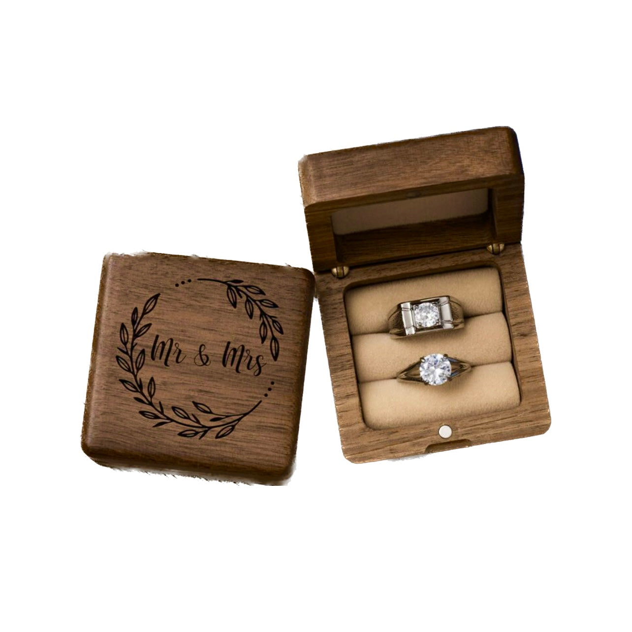 Estuche de anillos de compromiso