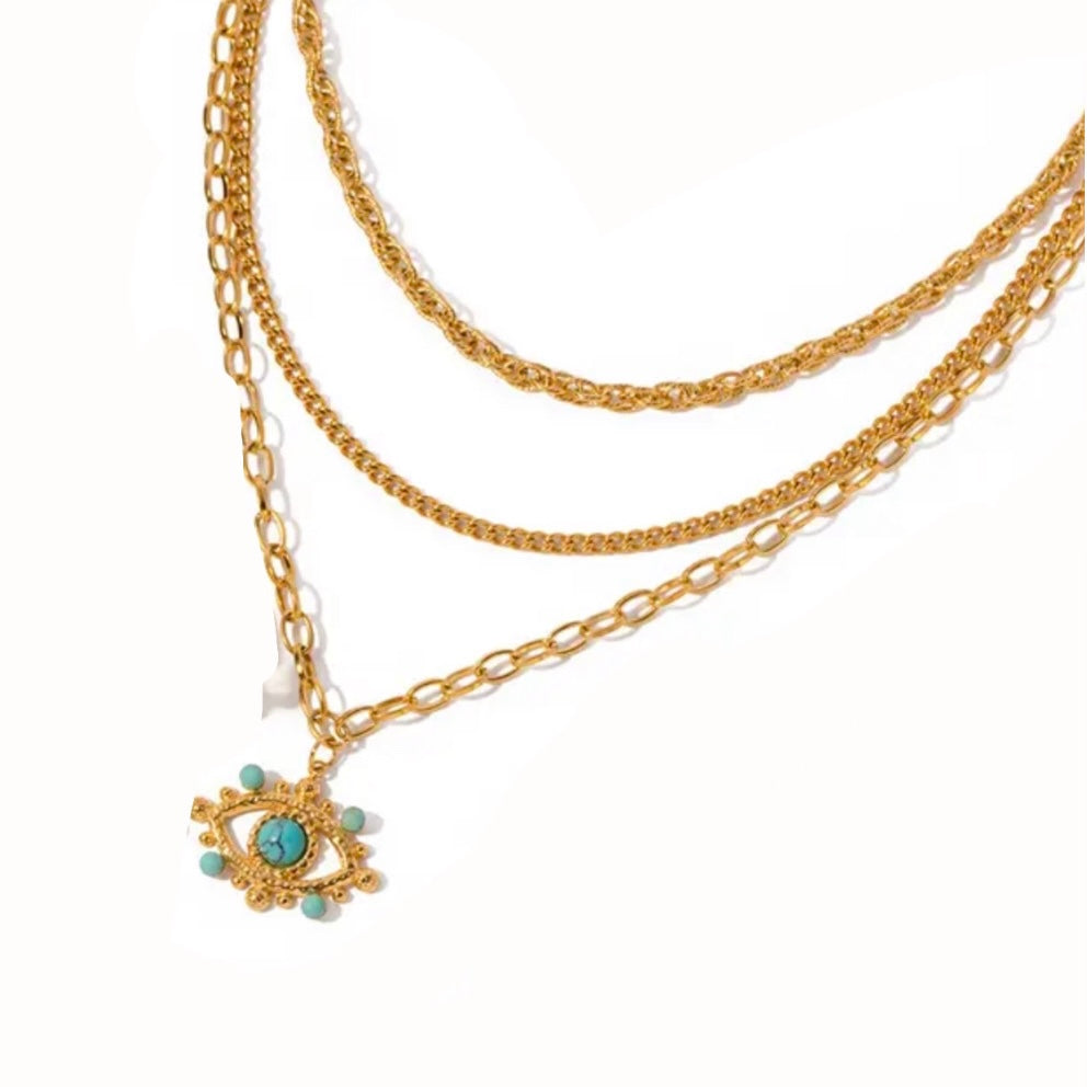 Collar Tushe Turquesa