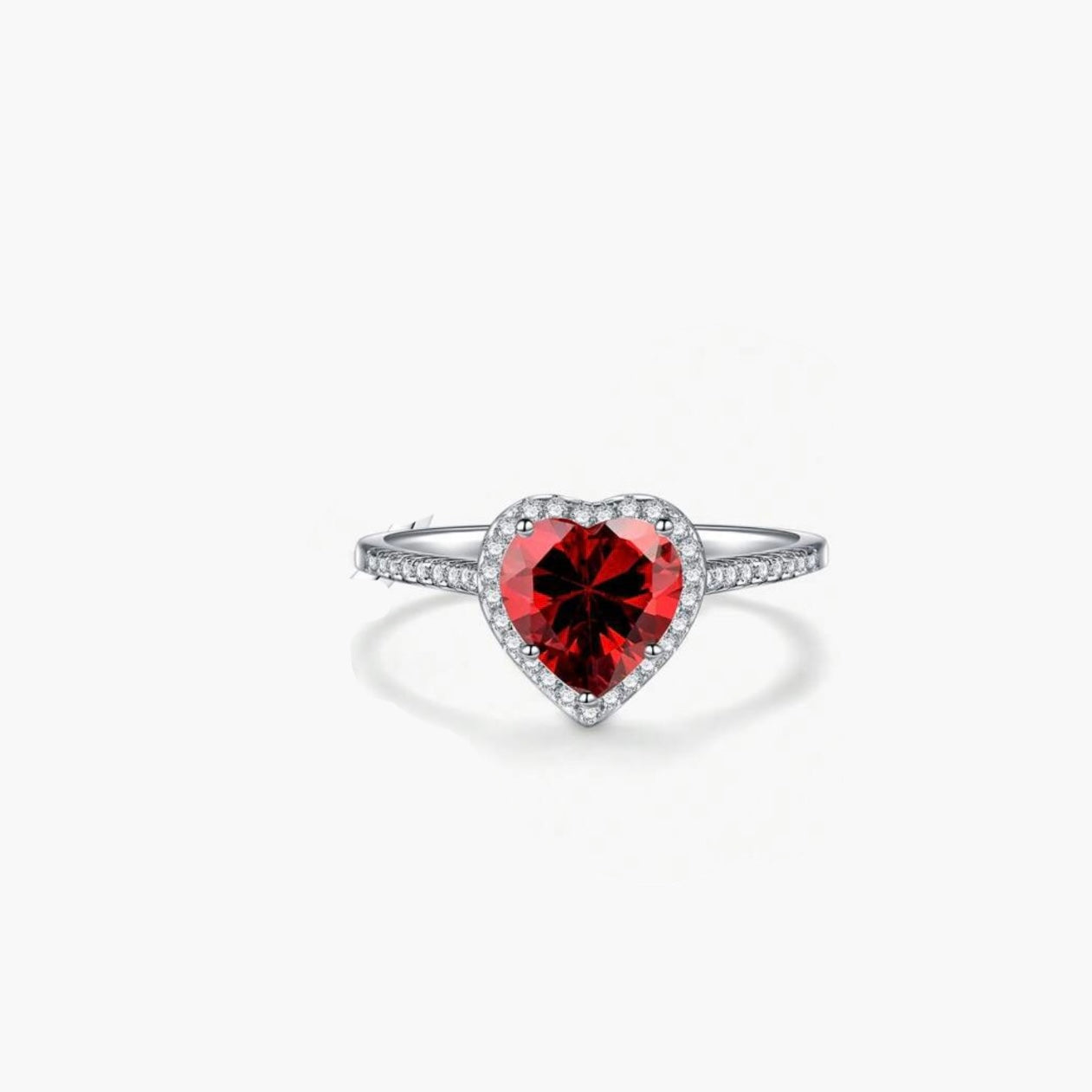 Anillo Corazón Rojo