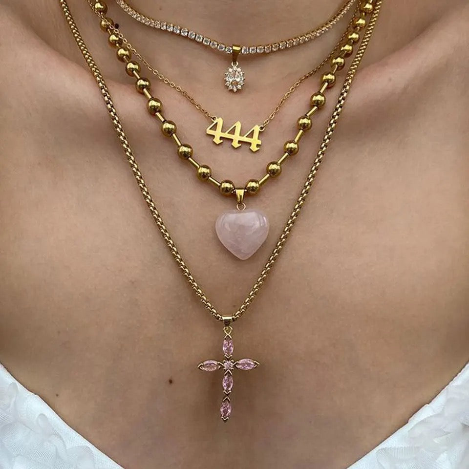 Collar Heart Pink