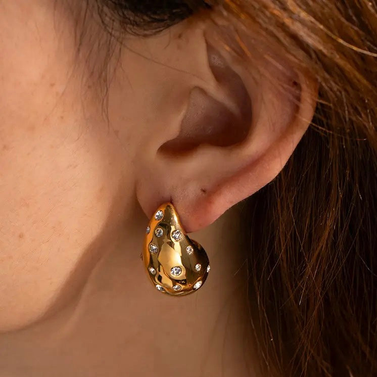 ARETES CARHAL DORADOS