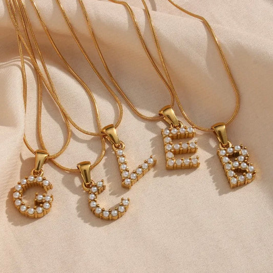COLLAR INICIAL PERLA
